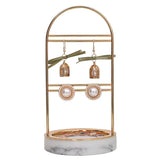 Metal Jewelry Organizer Rack Resin Tray Base Display Stand Holder