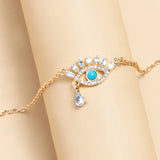 Crystal Devil's Eye Pendant Necklace for Women