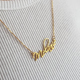 Custom Name Necklace, Stainless Steel For Women, Bridesmaids Gift