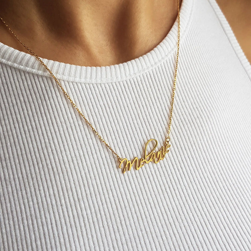 Custom Name Necklace, Stainless Steel For Women, Bridesmaids Gift