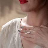 Personalized Nameplate Necklace Stainless Steel Pendant