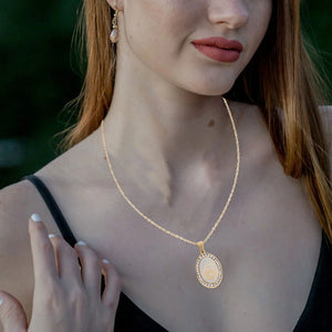 Crystal Diamond Necklace Jewelry Women