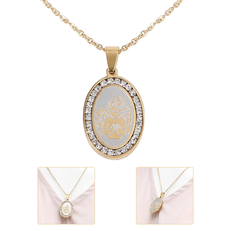 Crystal Diamond Necklace Jewelry Women