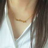 Personalized Letter Necklace Boho Jewelry Choker Bridesmaids Gift