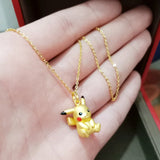 Pikachu Pendant Necklace Clavicle Chain Vietnam Enamel Pendant