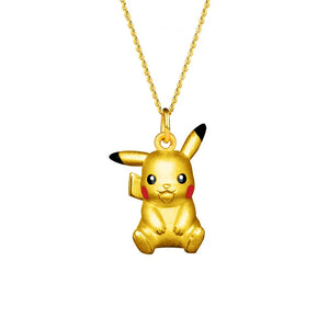 Pikachu Pendant Necklace Clavicle Chain Vietnam Enamel Pendant