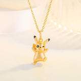 Pikachu Pendant Necklace Clavicle Chain Vietnam Enamel Pendant