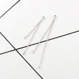 Plate Chain Tassels with Two Ring, Earring Attachment