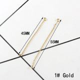 Plate Chain Tassels with Two Ring, Earring Attachment