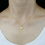 Sterling Silver Evil Eye Pendant Choker Necklace