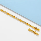 24K Heart Bracelet Woman Gift Wedding Christmas Birthday