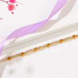 24K Heart Bracelet Woman Gift Wedding Christmas Birthday