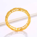 24k Hollowed Lace Bracelet Women's Wedding Jewelry