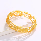 24k Hollowed Lace Bracelet Women's Wedding Jewelry
