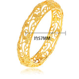 24k Hollowed Lace Bracelet Women's Wedding Jewelry