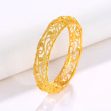24k Hollowed Lace Bracelet Women's Wedding Jewelry