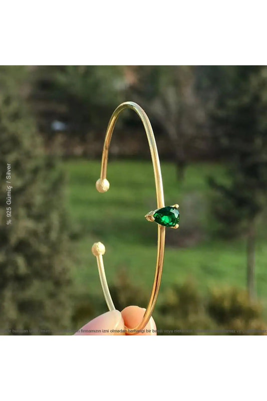 925 Silver Jade Gemstone Female Bracelet
