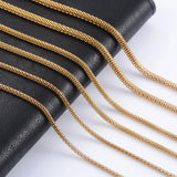 Adjustable Slider Stainless Steel Long Chain Punk Style Necklace