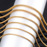 Adjustable Slider Stainless Steel Long Chain Punk Style Necklace