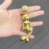 African Map Pendant Chain Mermaid Jewelry Statement
