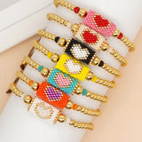 Boho Beaded Charm Bracelets for Women Men