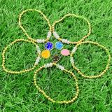 Beaded Bracelet Smiling Face Pendant DIY Jewelry