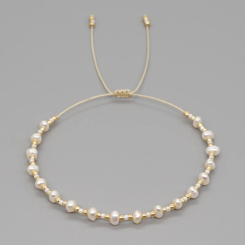 Beaded Bracelet Jewelry Tiny Pearl Bracelets for Women Girl Gift
