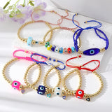 Evil Eye Beads Rope Bracelets Boho Lucky Eye Bangle Wrist Gift