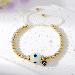 Evil Eye Beads Rope Bracelets Boho Lucky Eye Bangle Wrist Gift