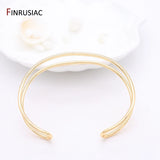 Plated Bow Bracelet Bangle Open Cuff Bangles For Women Girls
