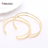 Plated Bow Bracelet Bangle Open Cuff Bangles For Women Girls