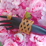 Plated Bracelet With Ring Hawaiian Bridal Wedding Jewelry Gift