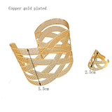 Plated Bracelet With Ring Hawaiian Bridal Wedding Jewelry Gift