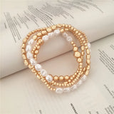 Chunky Pearl Charms Bracelet Y2K Jewelry