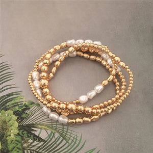 Chunky Pearl Charms Bracelet Y2K Jewelry