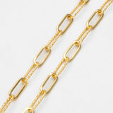 Plated Brass Chains, Oval Link Chain, For Jewelry Making Finding Supplies