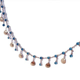 Plated Brass Crystal Shell Chains for DIY Jewelry Making