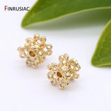 Brass Metal 6mm Spacer Beads for DIY Jewellery Making