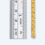 8mm Plated Brass Flower Link Chain Findings (#LK-414)