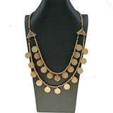 Plated Chain Necklace Totem Tassel Pendant Necklace Ethnic Wedding Jewelry