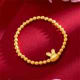6mm Buddha Beads Rabbit Bracelet Elastic Chain Pulseira Femme