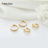 Zircon High Round Earrings for Women