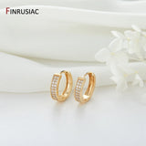 Zircon High Round Earrings for Women