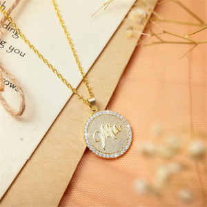 Custom Name Necklace Engraved Pendant Stainless Steel Personalized Jewelry