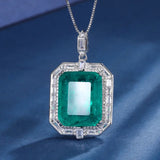 European American Style Simulation Treasure Square Pendant