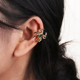 Plated Copper CZ Spider Halloween Earrings for Women