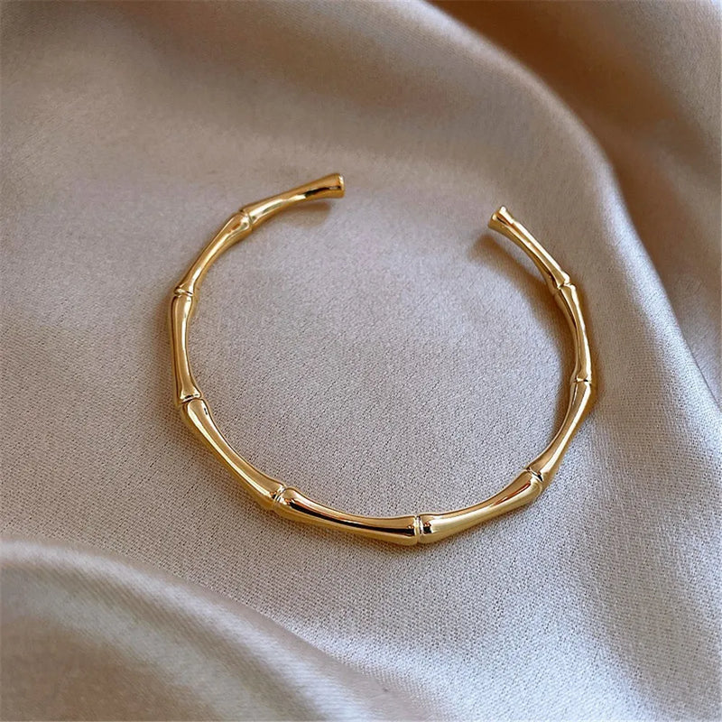Plated Cross Bracelet Women Bridesmaid Stainless Steel Hard Bracelet