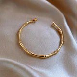 Plated Cross Bracelet Women Bridesmaid Stainless Steel Hard Bracelet