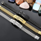 Plated Cross Stainless Steel Bracelet for Men