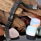 Plated Cross Stainless Steel Bracelet for Men
